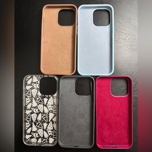 iPhone 13 Pro phone cases. (Includes 5)